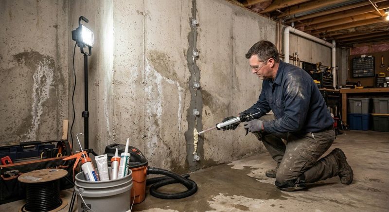 Basement Seepage Repair in Greenville, SC