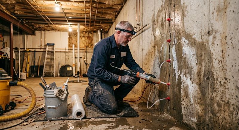 Basement Walls Waterproofing in Fredericksburg, VA